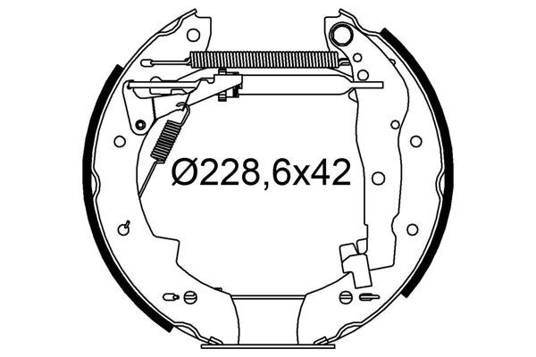 Valeo 554931 Brake shoe set 554931: Buy near me in Poland at 2407.PL - Good price!