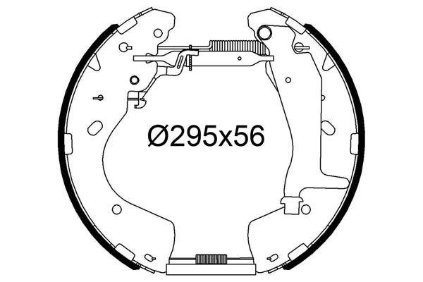 Valeo 554935 Колодки тормозные барабанные, комплект 554935: Отличная цена - Купить в Польше на 2407.PL!