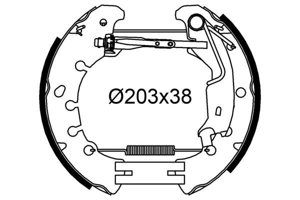 Valeo 554939 Brake shoe set 554939: Buy near me in Poland at 2407.PL - Good price!