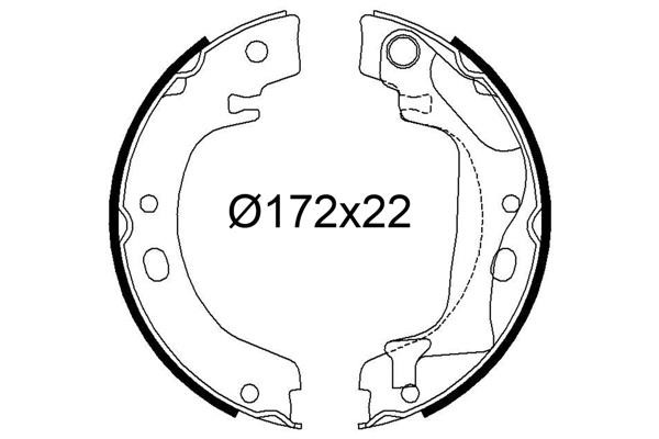 Valeo 564239 Brake shoe set 564239: Buy near me in Poland at 2407.PL - Good price!