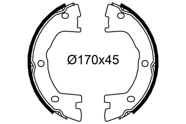 Valeo 564240 Brake shoe set 564240: Buy near me at 2407.PL in Poland at an Affordable price!