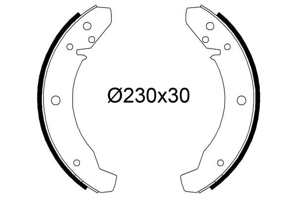 Valeo 564319 Brake shoe set 564319: Buy near me at 2407.PL in Poland at an Affordable price!