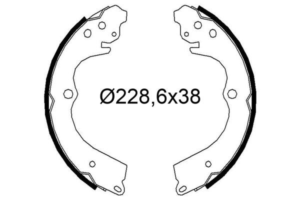 Valeo 564322 Brake shoe set 564322: Buy near me in Poland at 2407.PL - Good price!