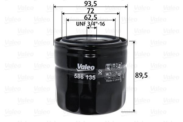 Valeo 586135 Масляный фильтр 586135: Отличная цена - Купить в Польше на 2407.PL!