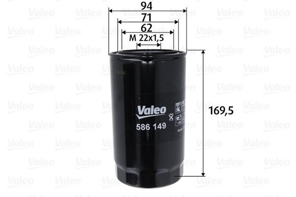 Valeo 586149 Oil Filter 586149: Buy near me in Poland at 2407.PL - Good price!