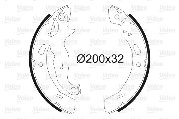 Valeo 564139 Brake shoe set 564139: Buy near me in Poland at 2407.PL - Good price!