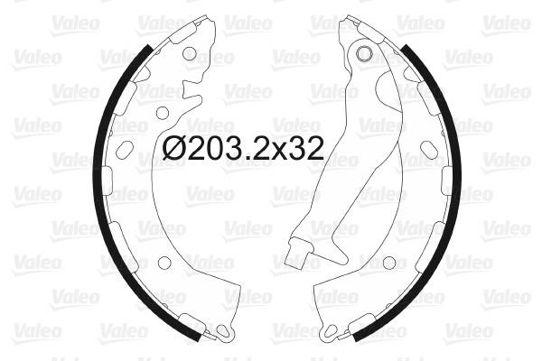 Valeo 564169 Brake shoe set 564169: Buy near me at 2407.PL in Poland at an Affordable price!