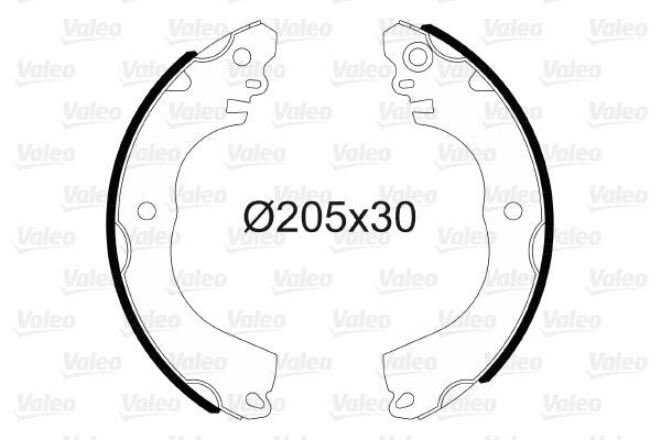 Valeo 564202 Brake shoe set 564202: Buy near me in Poland at 2407.PL - Good price!