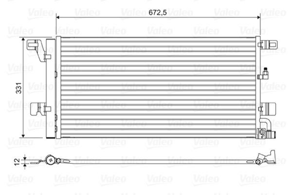 Valeo 822596 Condenser, air conditioning 822596: Buy near me in Poland at 2407.PL - Good price!