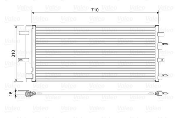 Valeo 822618 Condenser, air conditioning 822618: Buy near me in Poland at 2407.PL - Good price!