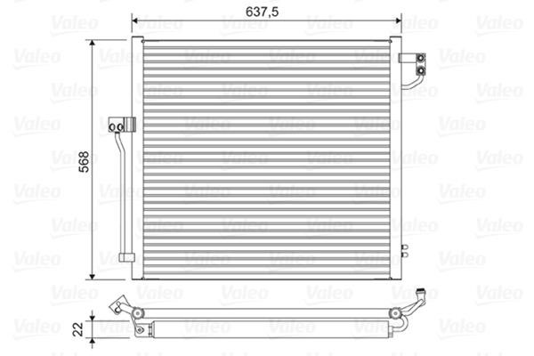 Valeo 822623 Condenser, air conditioning 822623: Buy near me in Poland at 2407.PL - Good price!