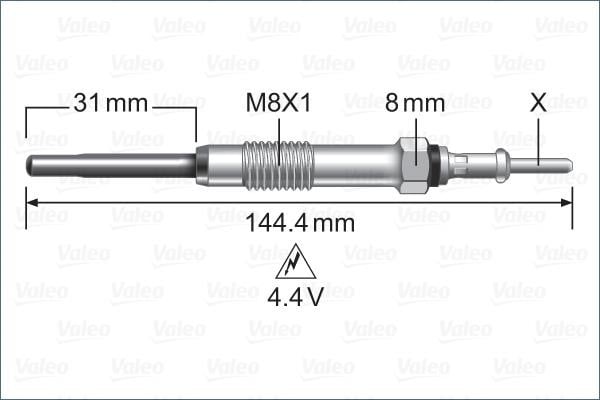 Valeo 345227 Glow plug 345227: Buy near me at 2407.PL in Poland at an Affordable price!