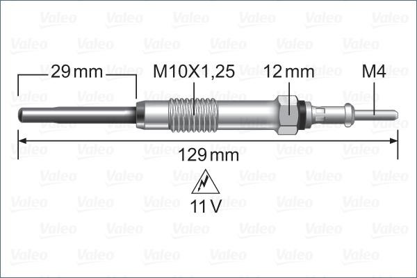 Valeo 345232 Glow plug 345232: Buy near me at 2407.PL in Poland at an Affordable price!