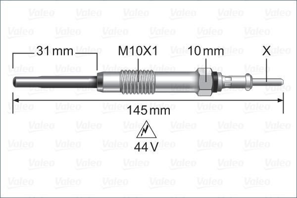 Valeo 345234 Glow plug 345234: Buy near me at 2407.PL in Poland at an Affordable price!