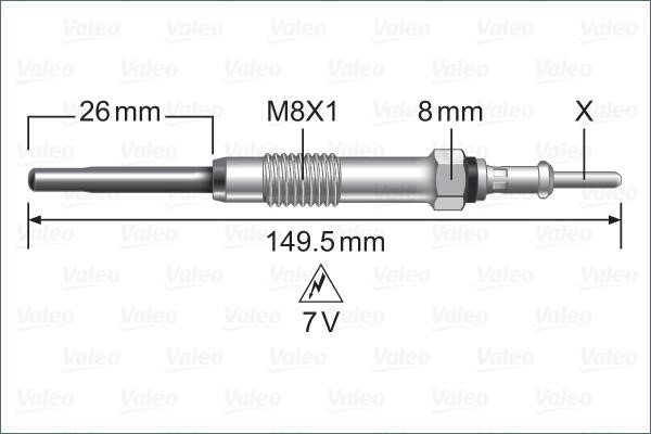 Valeo 345253 Glow plug 345253: Buy near me at 2407.PL in Poland at an Affordable price!