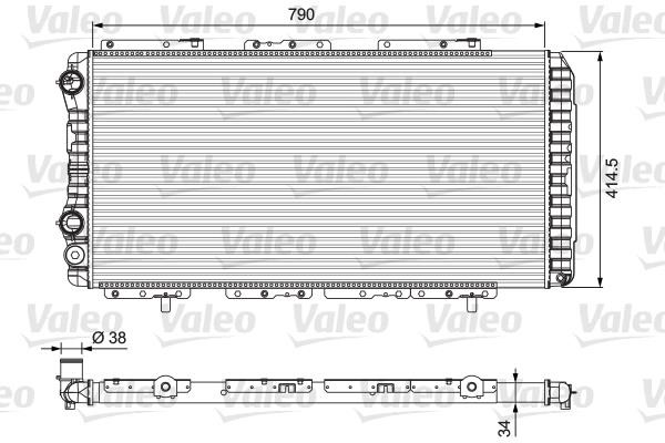 Valeo 230997 Радиатор охлаждения двигателя 230997: Отличная цена - Купить в Польше на 2407.PL!