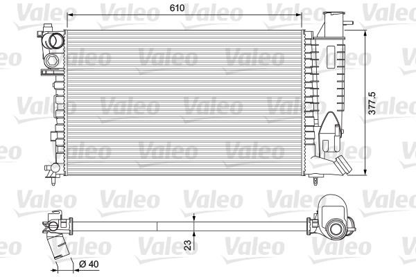 Valeo 231010 Радиатор охлаждения двигателя 231010: Отличная цена - Купить в Польше на 2407.PL!