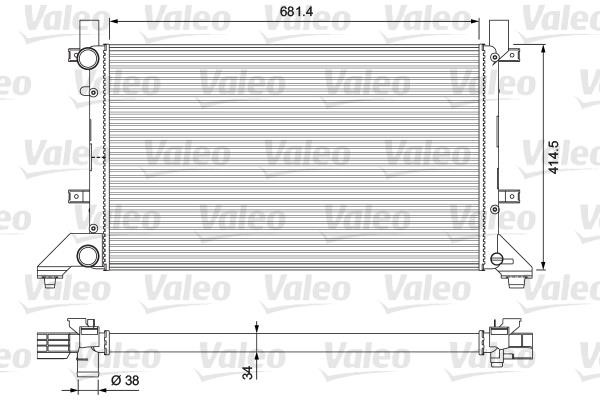 Valeo 231605 Radiator, engine cooling 231605: Buy near me in Poland at 2407.PL - Good price!