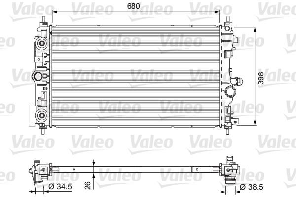 Valeo 701733 Радіатор, система охолодження двигуна 701733: Приваблива ціна - Купити у Польщі на 2407.PL!