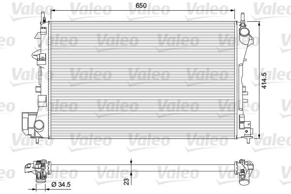 Valeo 232879 Радиатор охлаждения двигателя 232879: Отличная цена - Купить в Польше на 2407.PL!
