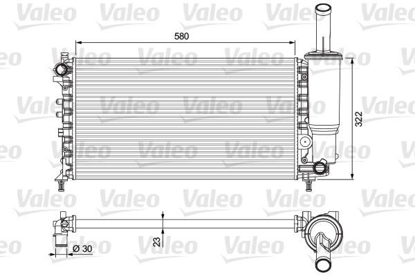 Valeo 232923 Радіатор охолодження двигуна 232923: Приваблива ціна - Купити у Польщі на 2407.PL!