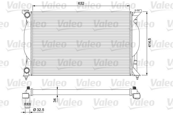 Valeo 232963 Радіатор охолодження двигуна 232963: Приваблива ціна - Купити у Польщі на 2407.PL!
