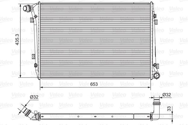 Valeo 701664 Radiator, engine cooling 701664: Buy near me at 2407.PL in Poland at an Affordable price!