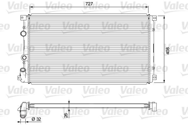 Valeo 701725 Radiator, engine cooling 701725: Buy near me in Poland at 2407.PL - Good price!