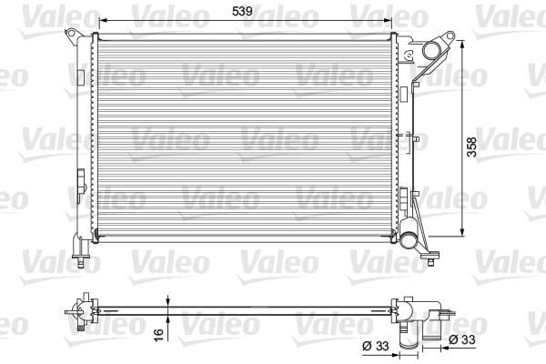 Valeo 701730 Радіатор, система охолодження двигуна 701730: Приваблива ціна - Купити у Польщі на 2407.PL!