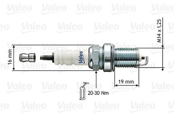 Valeo 246853 Spark plug 246853: Buy near me in Poland at 2407.PL - Good price!