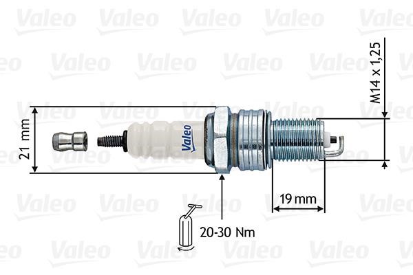 Valeo 246854 Spark plug 246854: Buy near me in Poland at 2407.PL - Good price!