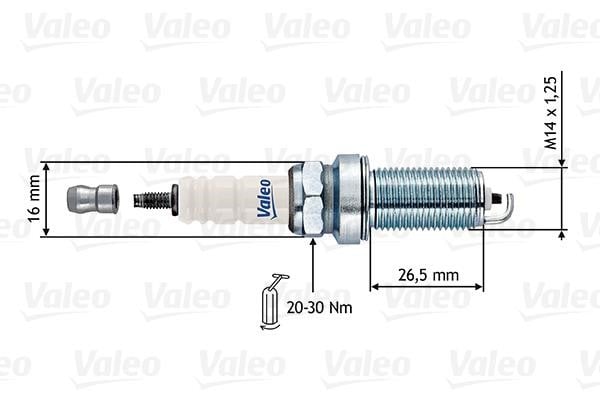 Valeo 246897 Spark plug 246897: Buy near me in Poland at 2407.PL - Good price!