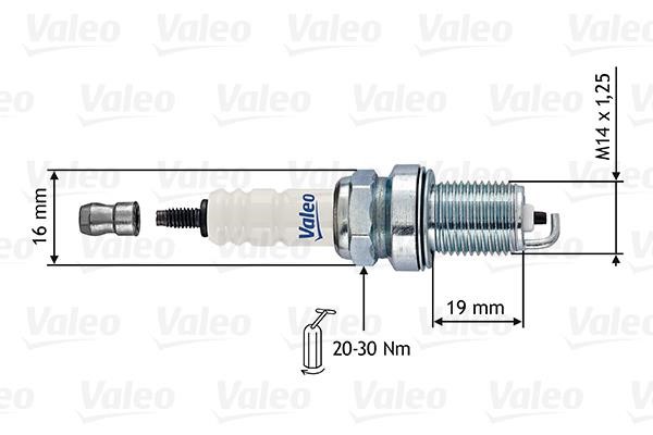 Valeo 246858 Spark plug 246858: Buy near me in Poland at 2407.PL - Good price!