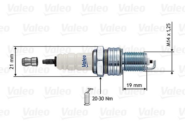 Valeo 246860 Spark plug 246860: Buy near me in Poland at 2407.PL - Good price!