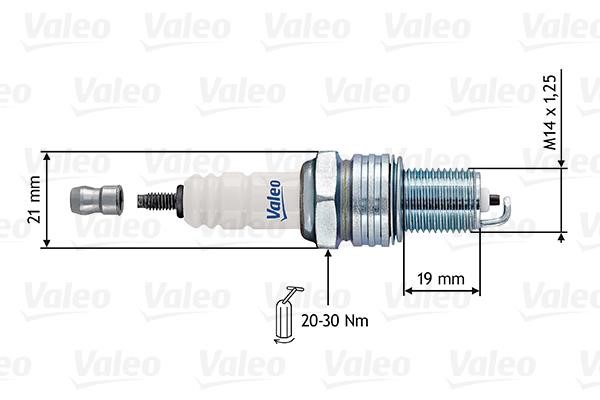 Valeo 246912 Spark plug 246912: Buy near me in Poland at 2407.PL - Good price!