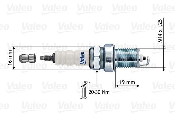 Valeo 246872 Spark plug 246872: Buy near me in Poland at 2407.PL - Good price!