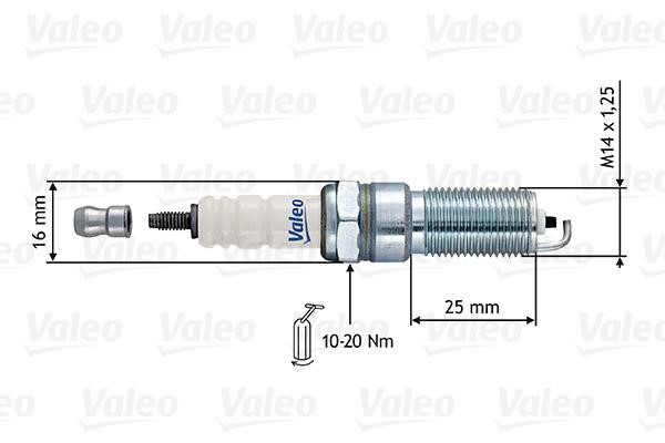 Valeo 246876 Spark plug 246876: Buy near me in Poland at 2407.PL - Good price!