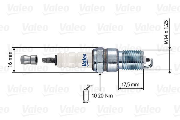 Valeo 246893 Spark plug 246893: Buy near me in Poland at 2407.PL - Good price!