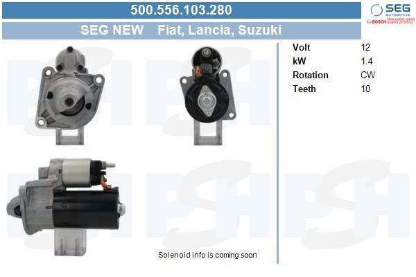 BV PSH 500.556.103.280 Starter 500556103280: Buy near me in Poland at 2407.PL - Good price!