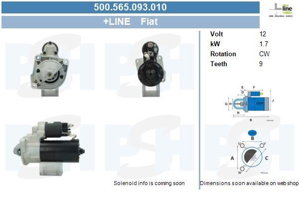 BV PSH 500.565.093.010 Starter 500565093010: Buy near me at 2407.PL in Poland at an Affordable price!