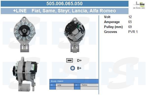 BV PSH 505.006.065.050 Генератор 505006065050: Купить в Польше - Отличная цена на 2407.PL!