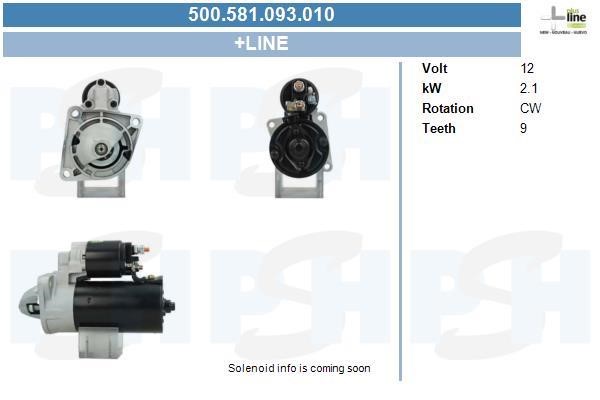 BV PSH 500.581.093.010 Стартер 500581093010: Купить в Польше - Отличная цена на 2407.PL!