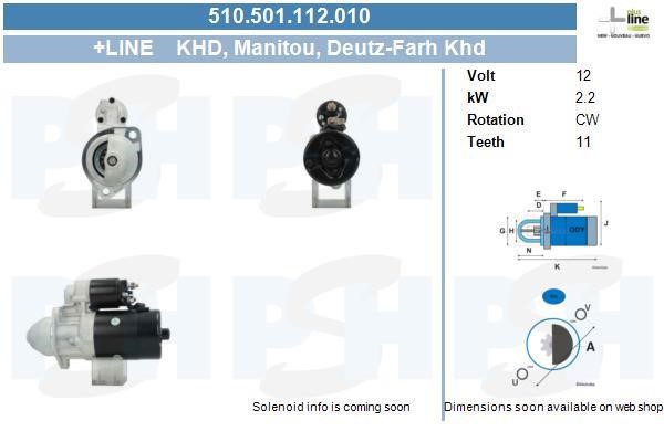 BV PSH 510.501.112.010 Стартер 510501112010: Купити у Польщі - Добра ціна на 2407.PL!