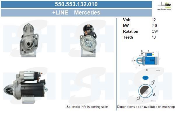 BV PSH 550.553.132.010 Anlasser 550553132010: Bestellen Sie in Polen zu einem guten Preis bei 2407.PL!