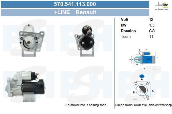 BV PSH 570.541.113.000 Starter 570541113000: Buy near me at 2407.PL in Poland at an Affordable price!