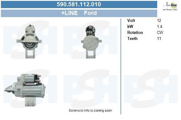 BV PSH 590.581.112.010 Starter 590581112010: Buy near me at 2407.PL in Poland at an Affordable price!