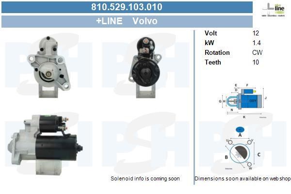 BV PSH 810.529.103.010 Стартер 810529103010: Купить в Польше - Отличная цена на 2407.PL!