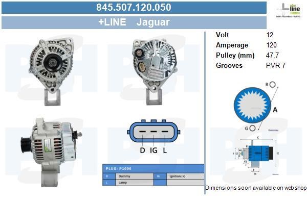 BV PSH 845.507.120.050 Alternator 845507120050: Buy near me at 2407.PL in Poland at an Affordable price!