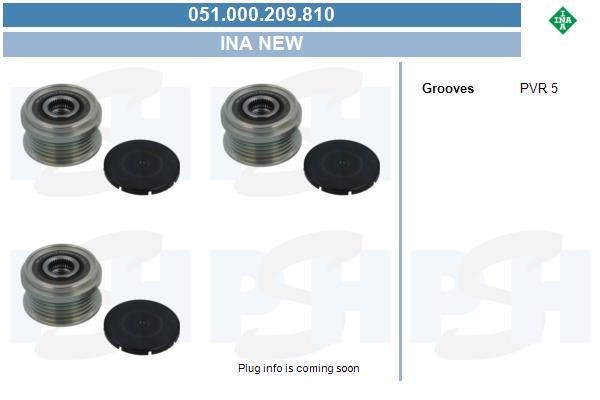 BV PSH 051.000.209.810 Шкив генератора 051000209810: Отличная цена - Купить в Польше на 2407.PL!