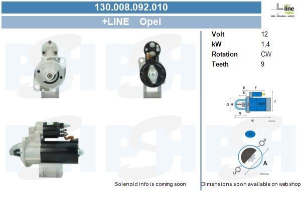 BV PSH 130.008.092.010 Anlasser 130008092010: Bestellen Sie in Polen zu einem guten Preis bei 2407.PL!